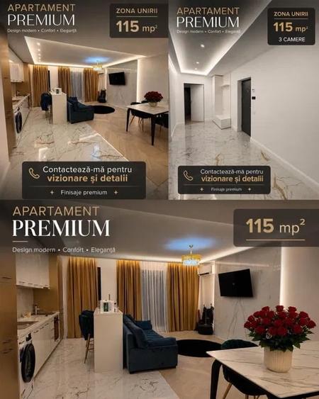 Apartament cu 3 camere decomandat, mobilat în P-ța Unirii
