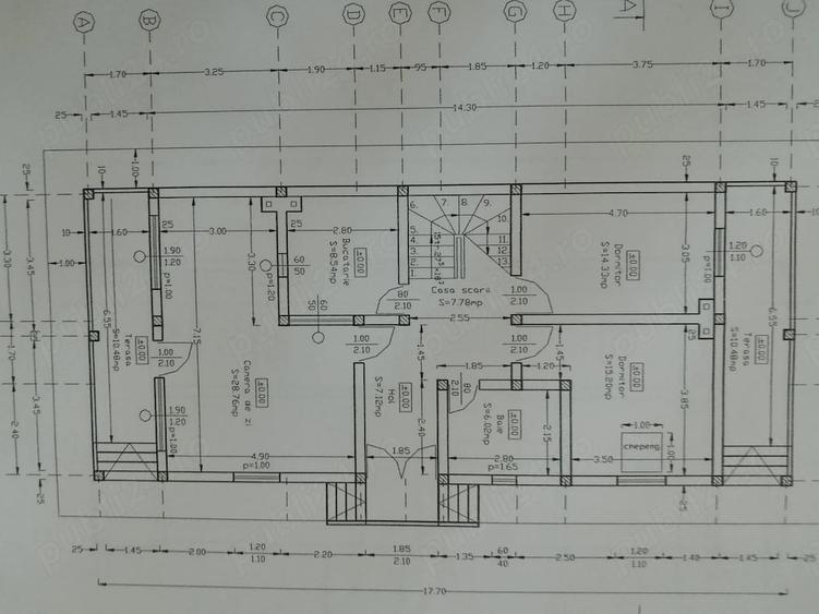 Casă cu 7 camere cu Teren 1000 Mp în Vânătorii Mici