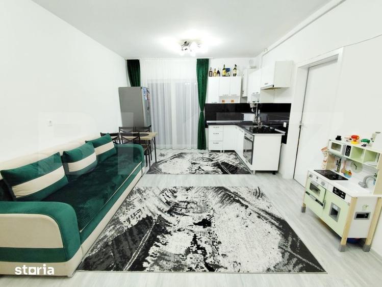 Apartament cu 2 camere, mobilat în Chinteni
