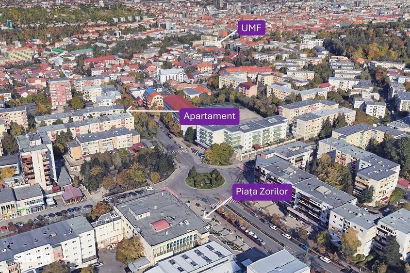2 dormitoare + living, 2 bai | 65 m2 + terasa 15 m2 | modern | Zorilor - 11