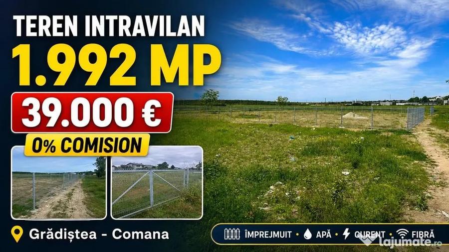 Teren în Grădiștea
