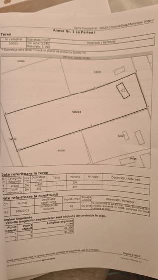 Casă cu 2 camere cu Teren 3240 Mp în Mânăstireni