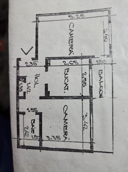 Apartament cu 2 camere decomandat în Central
