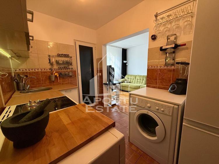 Apartament cu 2 camere nedecomandat, mobilat în Șagului
