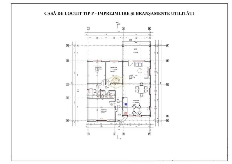 Casă cu 4 camere în Bercu Roșu