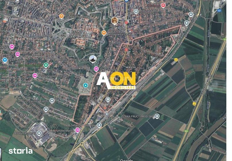 Teren intravilan, construibili, la sosea, 664 mp, zona Maieri