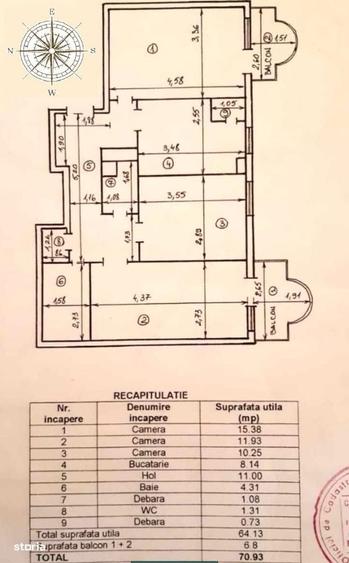 Apartament 3 camere Centru - Barboi - 3
