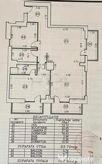 Apartament cu 3 camere decomandat în Pantelimon