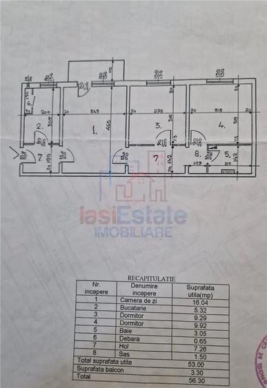 Apartament 3 camere, etaj 1 4, mobilat si utilat - Baza 3 - 2