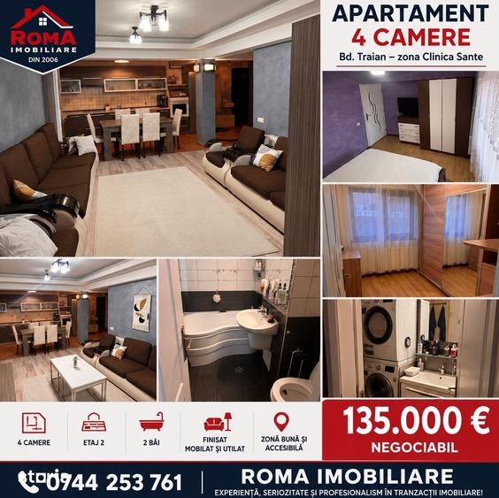 Apartament cu 4 camere în Gării