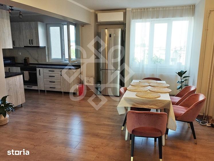 Apartament cu 3 camere decomandat, mobilat în Orașul Nou