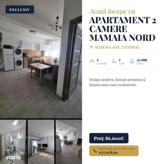 Apartament cu 2 camere decomandat în Nord