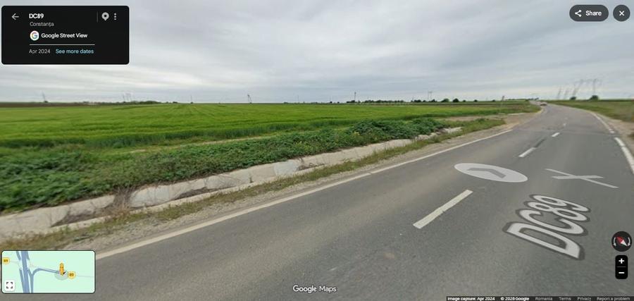 Teren agricol extravilan de 24940 mp, în Exterior Nord