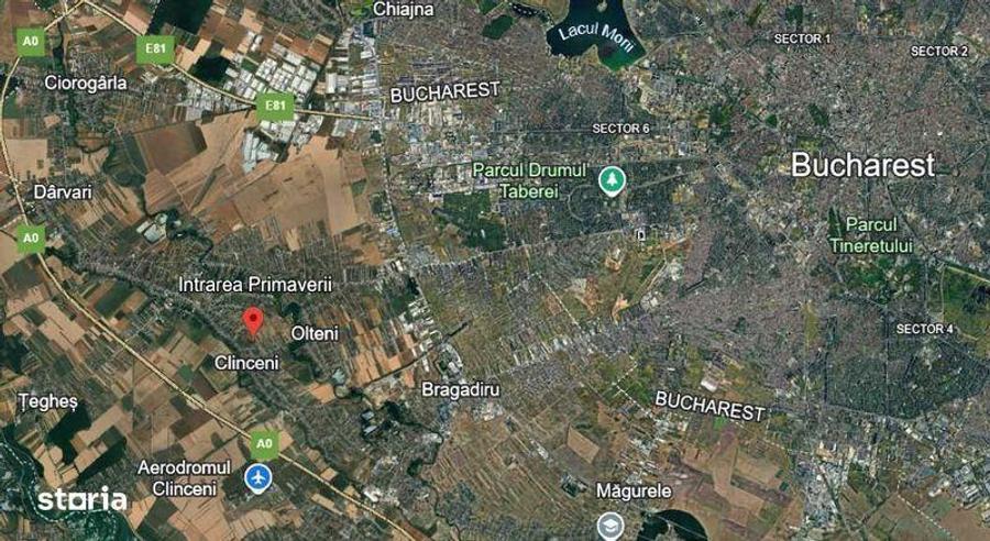 Teren de 10000 mp, în Clinceni
