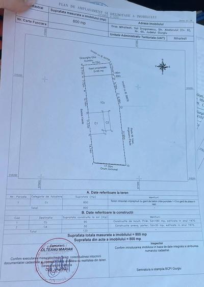 Vand casa P+M in Mihailesti pre? 145000 EUR negociabil - 8