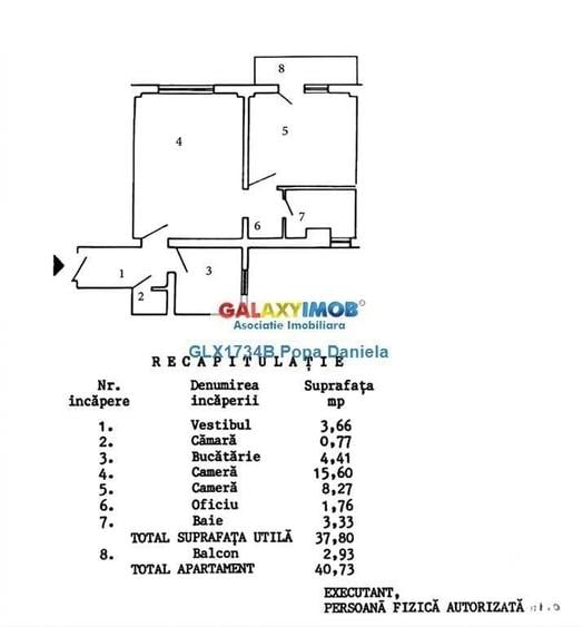 Apartament cu 2 camere semidecomandat în Pantelimon