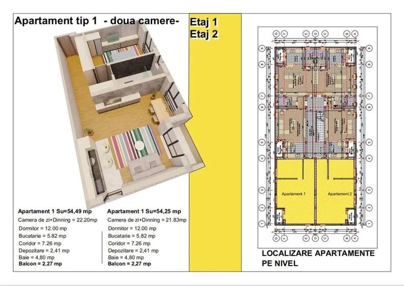 Apartamente Sanandrei | 1 Camera | Bloc Nou | P+2E | Comision 0%! - 9