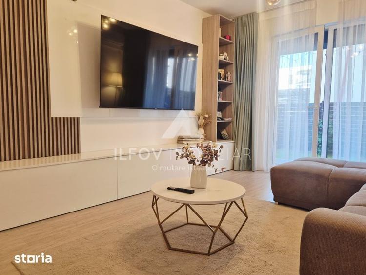 Apartament cu 2 camere, mobilat în Tunari