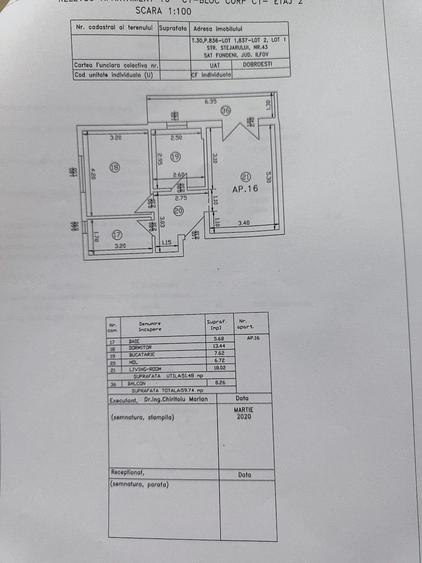 Apartament cu 2 camere decomandat în Fundeni