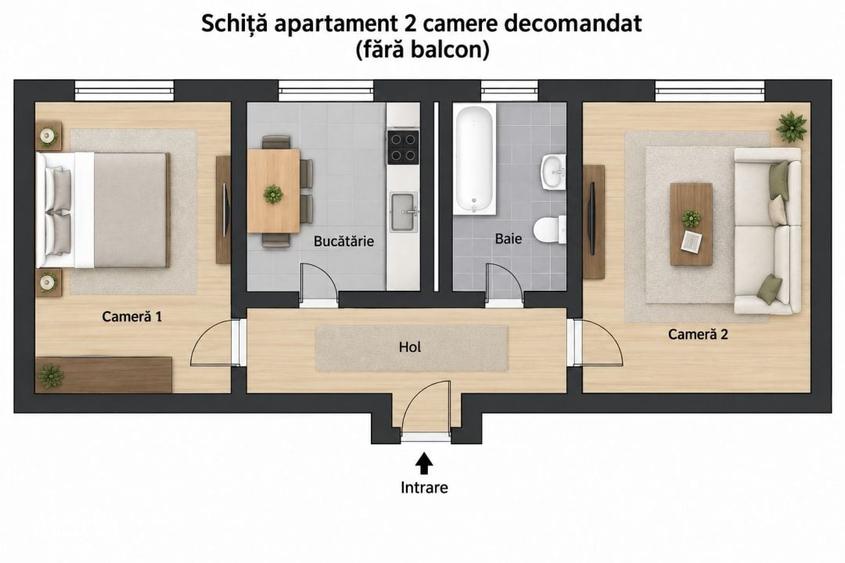 Apartament 2 camere Gheorgheni - 1