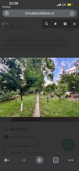 Garsonieră semidecomandată în Exterior Vest