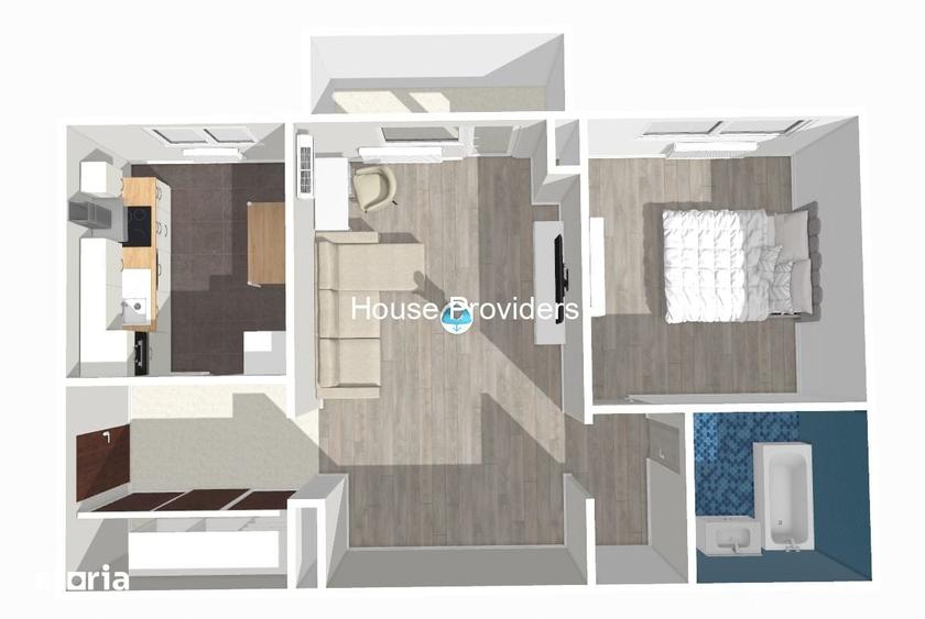 Apartament 2 Camere|Mall Vitan Metrou Mihai Bravu|Renovat|Mobilat - 9