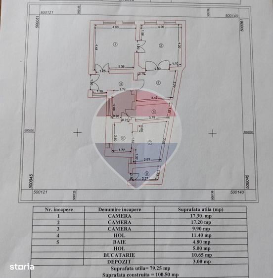 Apartament cu 3 camere în Ultracentral