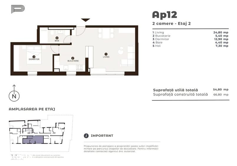 Apartament cu 2 camere în Vitan