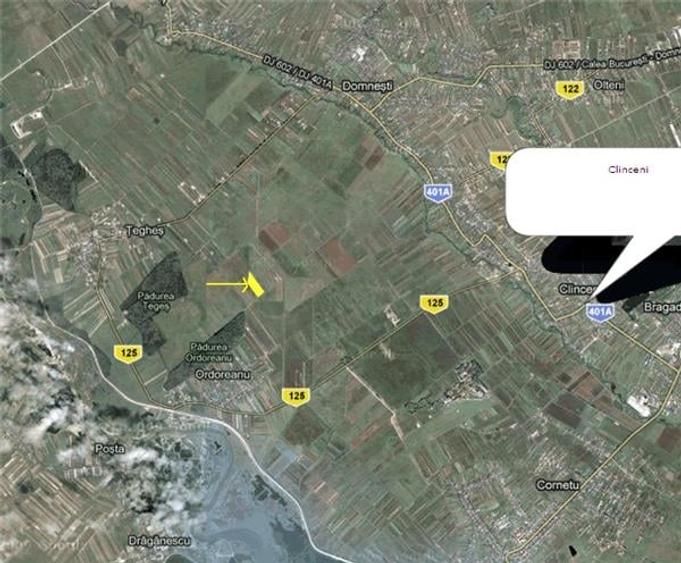 Teren de 1850 mp, în Clinceni