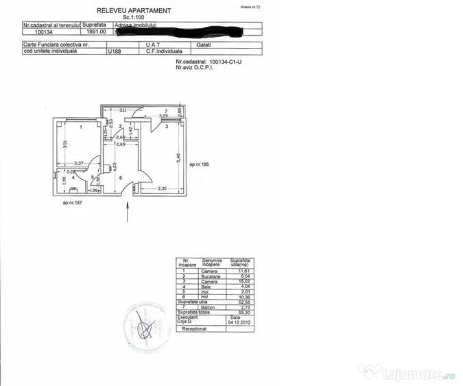 Apartament cu 2 camere decomandat, mobilat în Mazepa 1