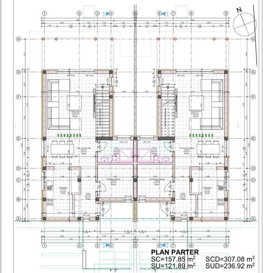 Duplex cu 4 camere cu Teren 297.5 Mp în Moșnița Nouă