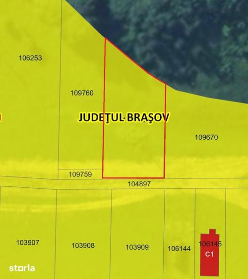 Teren de 1150 mp, în Central