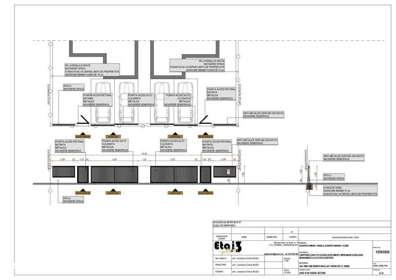 Teren de vanzare in Mosnita Noua, cu autorizatie de construire pentru - 14