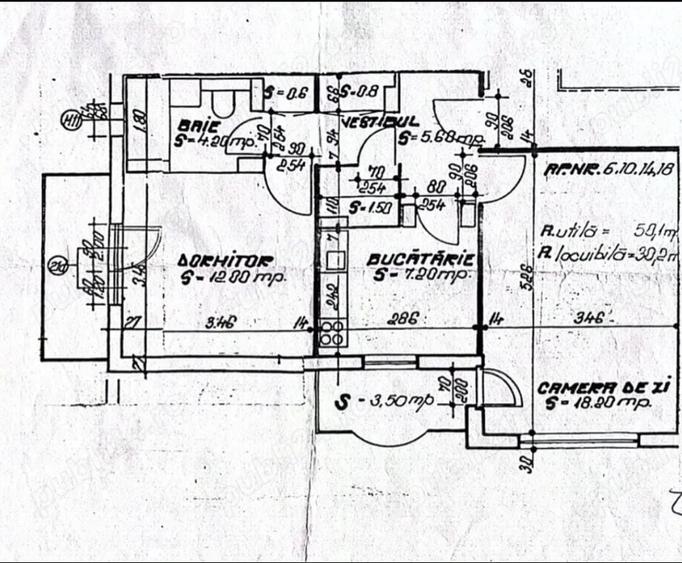 Apartament cu 2 camere decomandat în Banu Mărăcine