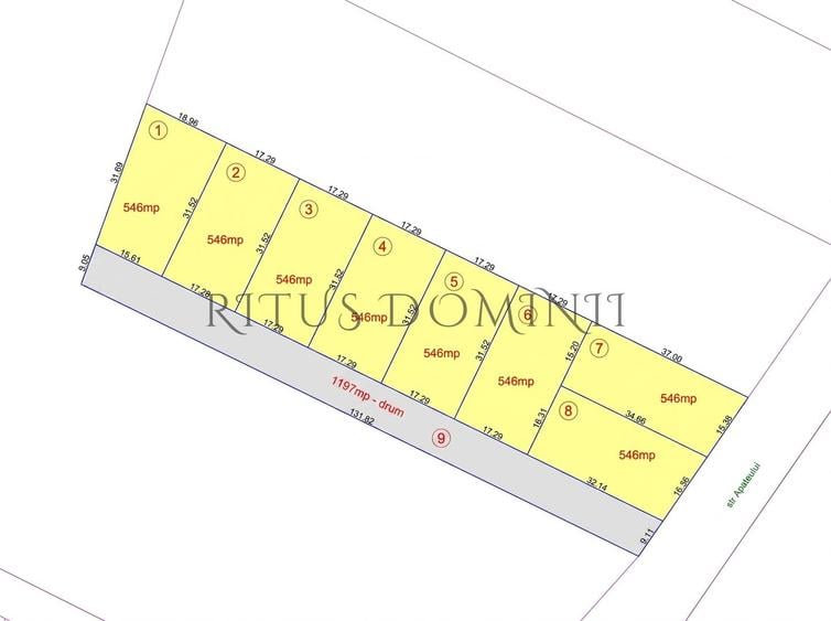 Teren Construcții intravilan de 5555 mp, în Exterior Sud