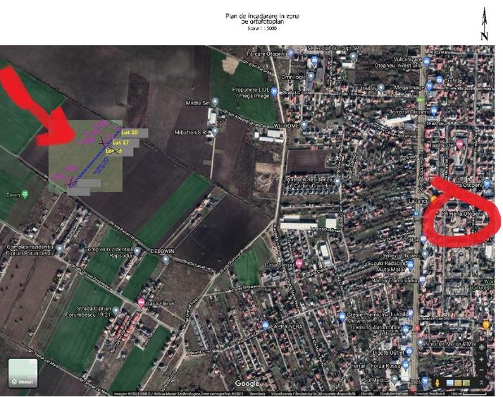 Teren Construcții intravilan de 600 mp, în Odăi