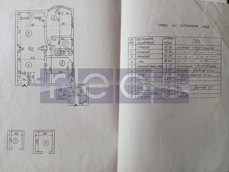 Apartament cu 4 camere circular, mobilat în Universitate