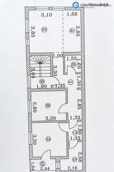 Apartament cu 3 camere în Rahova