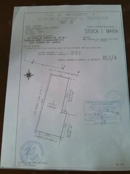 Teren de 900 mp, în Central