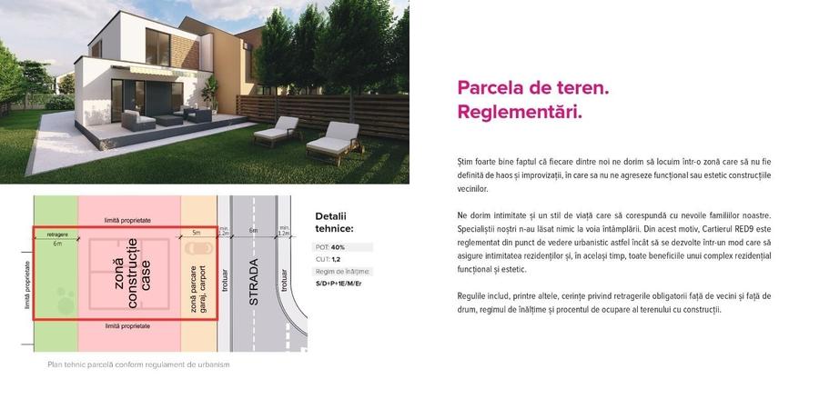 Teren Construcții intravilan de 530 mp, în 6 Vânători