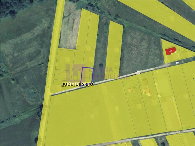 Teren Construcții intravilan de 712 mp, în Cisnădioara