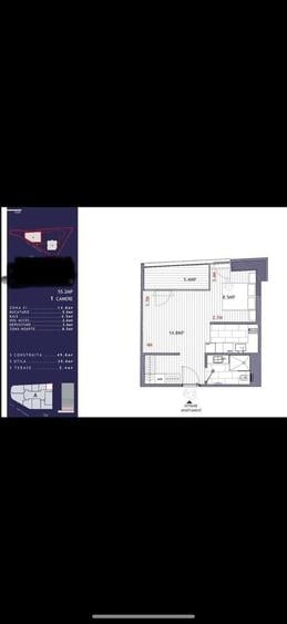 Apartament cu 2 camere decomandat, mobilat în Floreasca