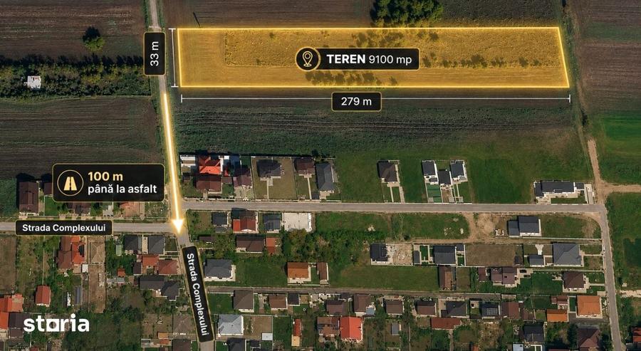 Teren de 9100 mp, în Valu lui Traian