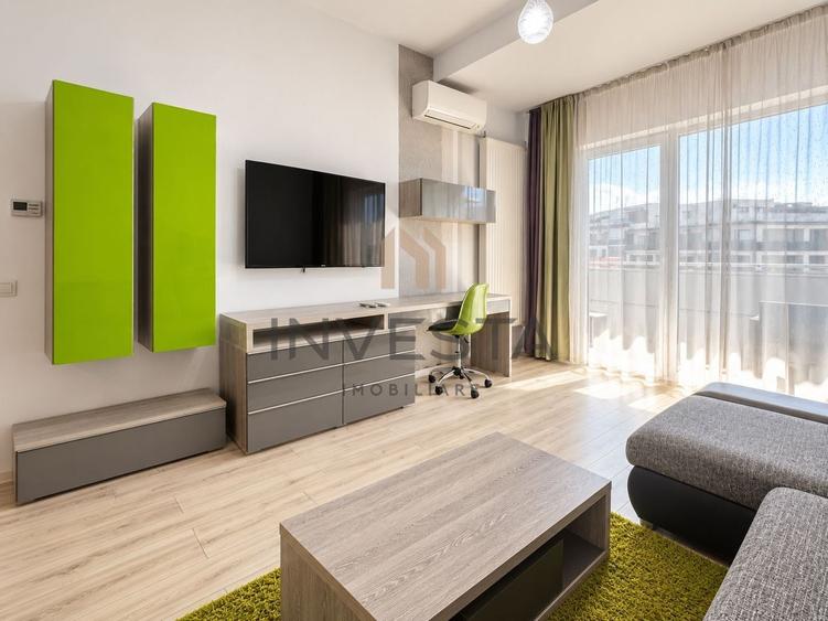 Apartament cu 2 camere semidecomandat, mobilat în Bună Ziua