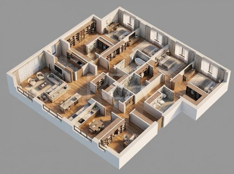 Apartament cu 6 camere decomandat în Universitate