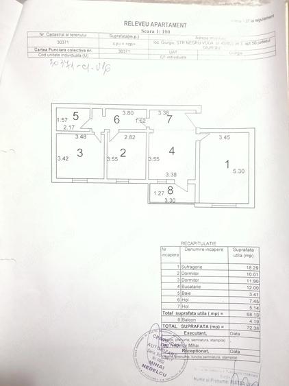 Apartament cu 3 camere decomandat în Exterior Vest