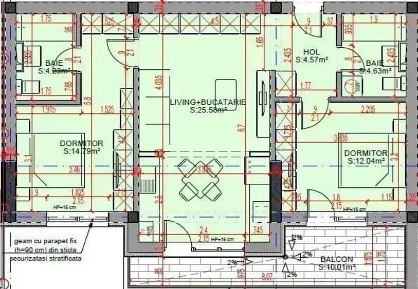 Apartament 3 Camere Proiect NOU metrou Nicolae Teclu DEZVOLTATOR - 1
