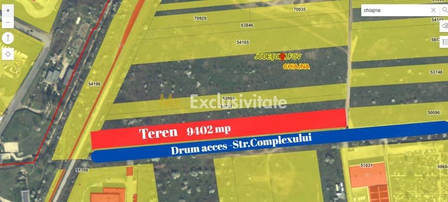 Teren de 9402 mp, în Chiajna