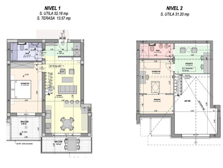 Apartament cu 3 camere semidecomandat, mobilat în Exterior Vest