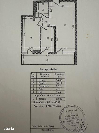 Apartament cu 2 camere în Militari